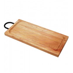 Tabua 60x35cm Em Madeira Para Churrasco Com Alça